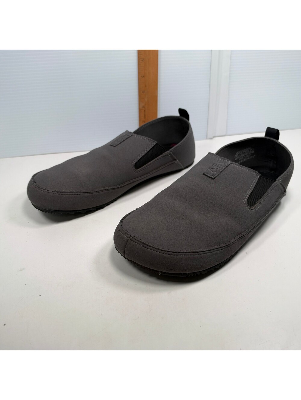Xero Shoes Mens Sz 10.5 Black Barefoot Slip On Casual Minimalist Walking Loafers